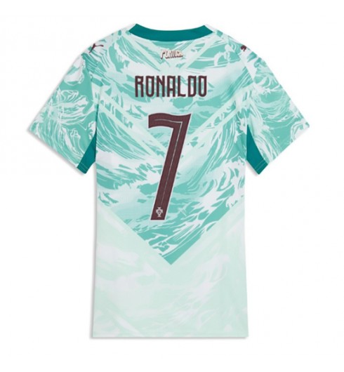 Portugali Cristiano Ronaldo #7 Vieraspaita Naisten MM-kisat 2026 Lyhythihainen Portugali Cristiano Ronaldo #7 Vieraspaita Naisten MM-kisat 2026 Lyhythihainen